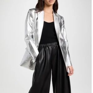 A.L.C. Dakota Metallic Notch Lapel Blazer